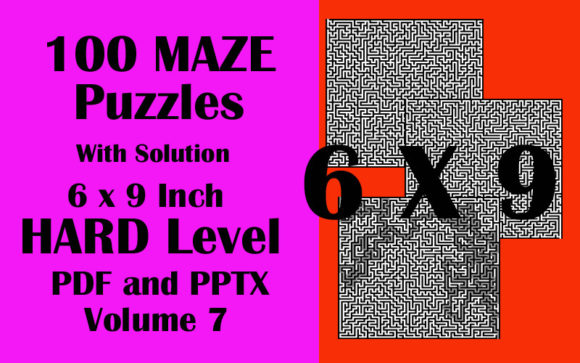 Download 100 Maze Puzzle Hard 6x9 PDF PPTX Vol 7 - Ppt Collection