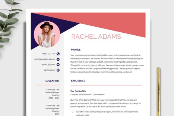 Download Sorority Resume Template with Photo - Resume template with photo Collection