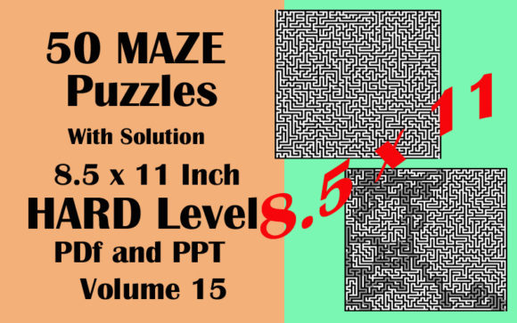 Download 50 Maze Puzzle HARD Level PDF PPTX V15 - Ppt Collection