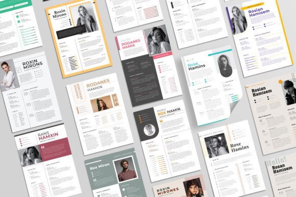 Download 100 Clean Resume CV Template Bundle - Cv template Collection