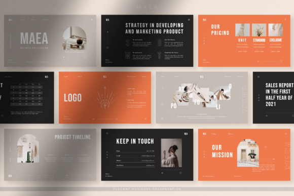 Download Maea - Elegant Brand Identity PPT - Premium Resources